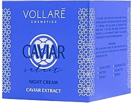 Night Face Cream with Caviar Extract - Vollare Cosmetics Caviar Night Cream — photo N2