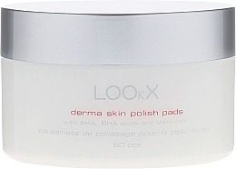 Fragrances, Perfumes, Cosmetics Polish Pads with AHA and BHA Acids - LOOkX Derma Skin Polish Pads