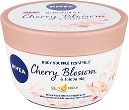 Cherry & Jojoba Oil Body Souffle - Nivea Body Souffle Cherry Blossom & Jojoba Oil — photo N2