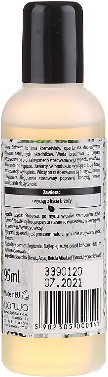 Hair Birch Water - Barwa Herbal Water — photo N16