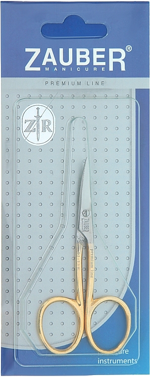 Nail Scissors, golden, 01-118 - Zauber Premium — photo N1