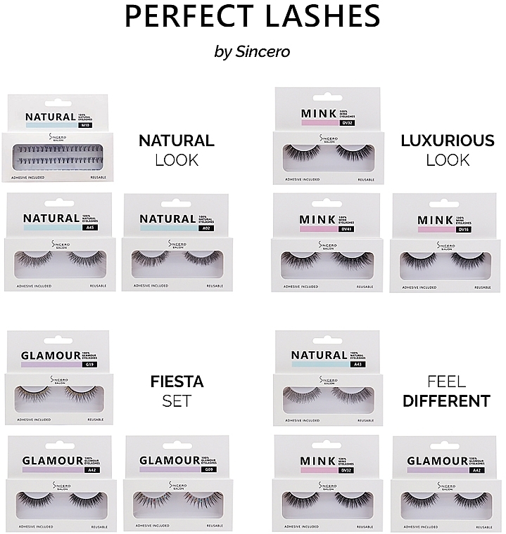 False Lash Flares - Sincero Salon Eyelashes Natural Tufts  — photo N15