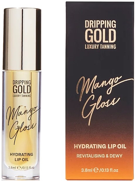 Moisturizing Lip Oil - Sosu by SJ Dripping Gold Luxury Tanning Hydrating Lip Oil — photo N2