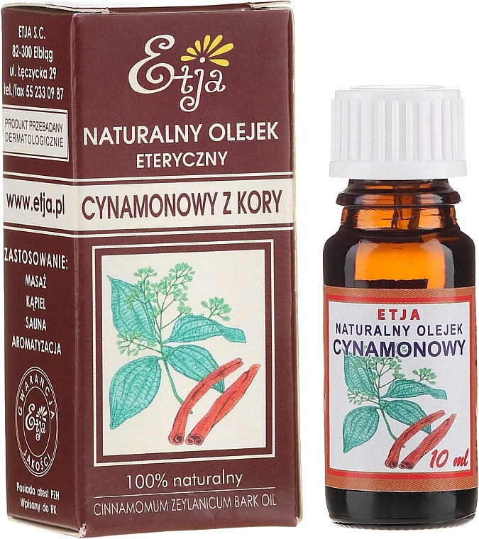 Natural Cinnamon Essential Oil - Etja Natural Oil — photo N1