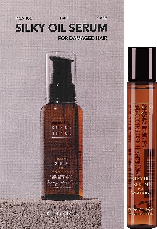 Hair Serum with Silk Proteins - Curly Shyll Silky Oil Serum — photo N2