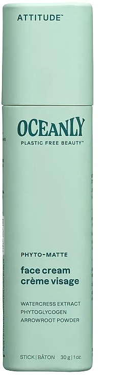 Cream Stick for Combination Skin - Attitude Phyto-Matte Oceanly Face Cream — photo N3