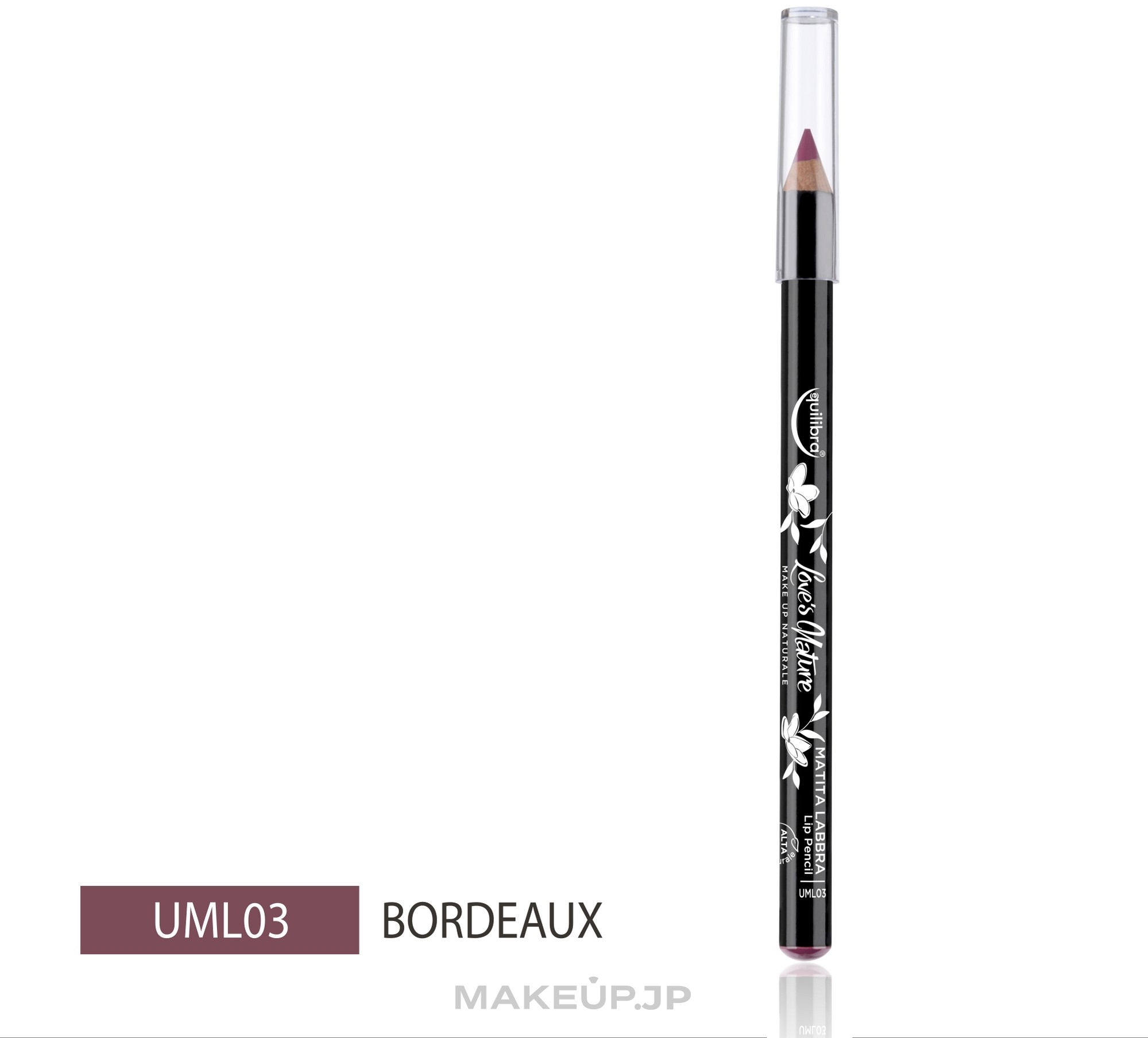 Lip Pencil - Equilibra Love's Nature Lip Liner — photo 03 - Bordo