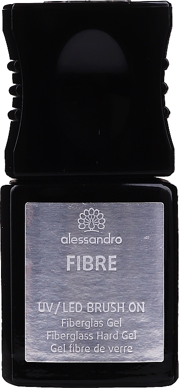 Transparent Glass Fiber Nail Gel - Alessandro International Fiber UV/LED Brush On Fiberglass Hard Gel — photo N1