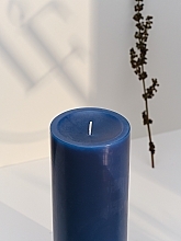 Fragrances, Perfumes, Cosmetics Cylinder Candle, diameter 8 cm, height 20 cm - Bougies La Francaise Cylindre Candle Blue