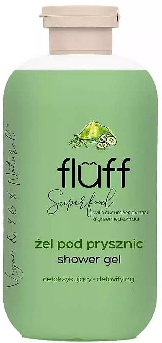 Cucumber & Green Tea Shower Gel - Fluff Shower Gel — photo N1