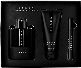 Prada Luna Rossa Black - Set (edp/100ml + edp/mini/10ml + sh/gel/100ml) — photo N3