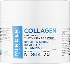 Fragrances, Perfumes, Cosmetics Nourishing Face Cream 70+ #304 - Mincer Pharma Collagen Face Cream