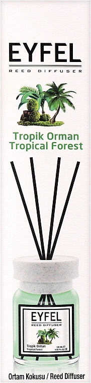Reed Diffuser "Tropic Forest" - Eyfel Perfume Reed Diffuser Tropic Forest — photo N1