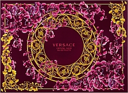 Versace Crystal Noir - Set (edt/90ml + edt/mini/5ml + sh/gel/100ml + b/lot/100ml) — photo N1