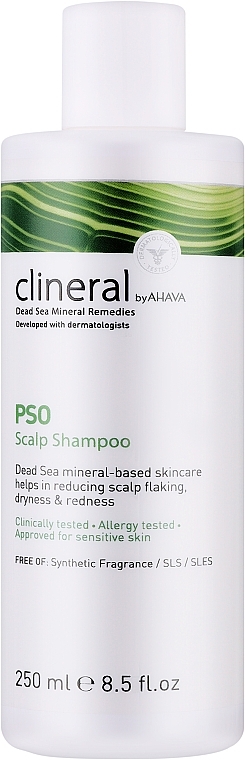 Shampoo for Sensitive Scalp - Ahava Clineral Pso Scalp Shampoo — photo N1