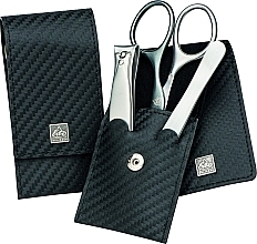 Fragrances, Perfumes, Cosmetics Manicure Kit 'Carbon', 3 items - Erbe Solingen Manicure Set Men