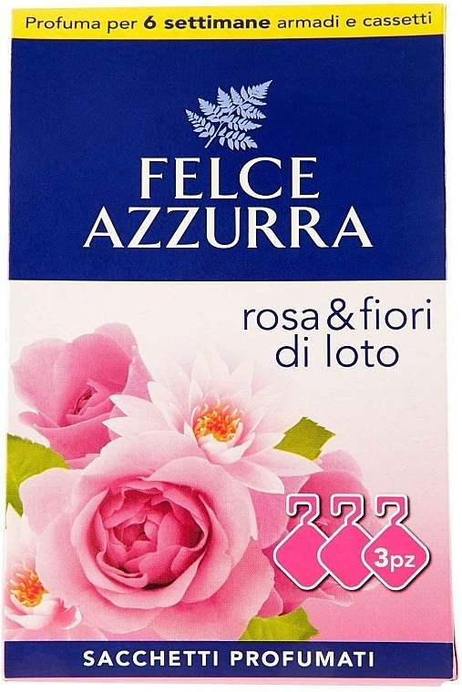 Scented Sachet "Rose & Lotus Flower" - Felce Azzurra Sachets Rose and Flowers Of Lotus — photo N1