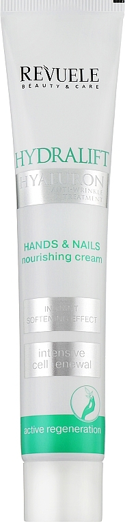 Hand and Nail Cream - Revuele Hydralift Hyaluron Hands And Nails Nourishing Cream — photo N2