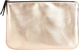 Fragrances, Perfumes, Cosmetics Makeup Bag, golden - Jozz Flat Golden Pouch