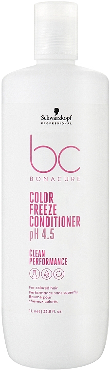 Colored Hair Conditioner - Schwarzkopf Professional Bonacure Color Freeze Conditioner pH 4.5 — photo N3