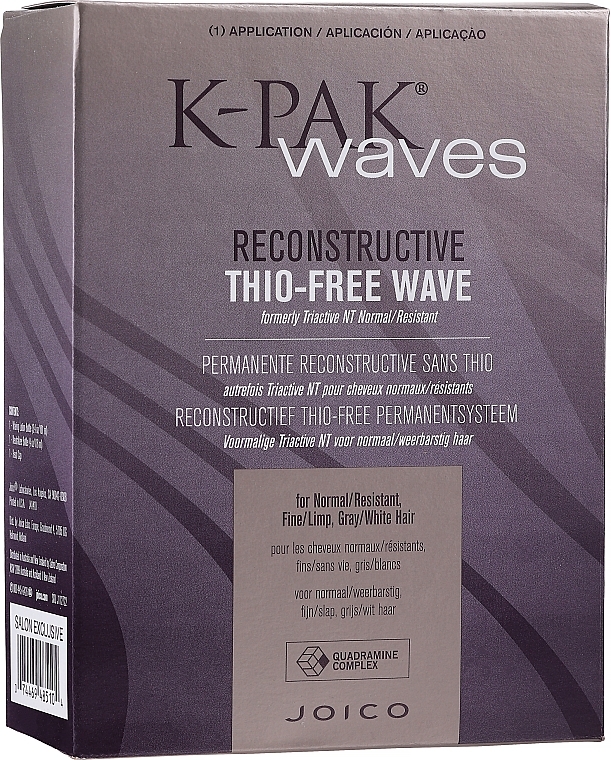 Bio Wave Set for Normal Hair - Joico K-Pak Waves Reconstructive Thio-Free N/R — photo N1