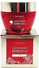 Moisturizing Face Cream - Deoproce Super Berry Stem Cell — photo N1