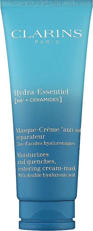 Restoring Face Cream-Mask - Clarins Hydra-Essentiel HA2+ Ceramides Restoring Cream-Mask — photo N1