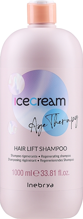 Regenerating Shampoo for Mature & Porous Hair - Inebrya Ice Cream Age Therapy Hair Lift Shampoo — photo N3