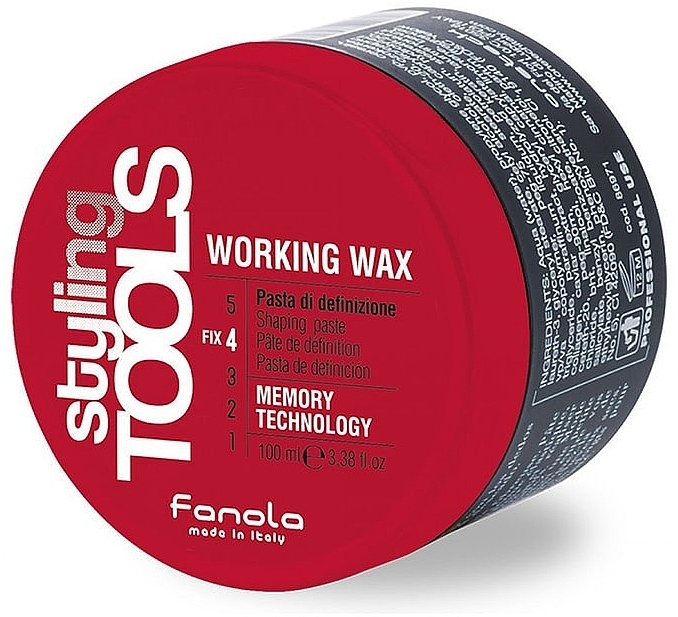 Shaping Hair Paste - Fanola Styling Tools Working Wax — photo N1