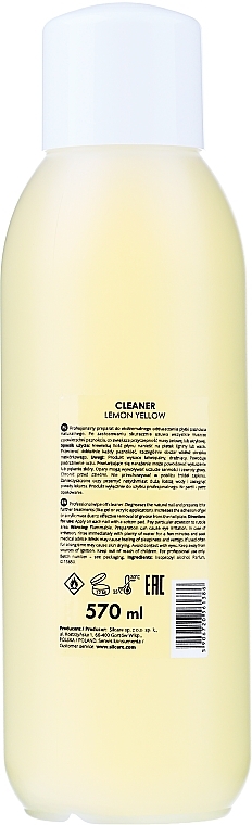 Nail Degreaser - Silcare The Garden of Colour Cleaner Lemon Yellow — photo N2