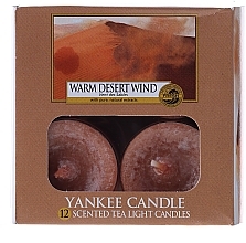 Fragrances, Perfumes, Cosmetics Tea Light Candles - Yankee Candle Scented Tea Light Warm Desert Wind