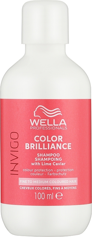 Color Protection Shampoo for Colored & Natural Hair - Wella Professionals Invigo Brilliance Fine Hair Shampoo — photo N1