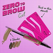 Eyebrow Stencils, thin - NYX Professional Makeup Zero To Brow — photo N2