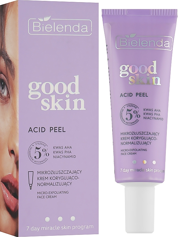 Correcting & Normalizing Micro-Exfoliating Face Cream - Bielenda Good Skin Acid Peel Micro-Exfoliating Face Cream — photo N1