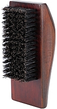 Beard Brush with Natural Boar Bristles, rectangular - Lussoni Men Natural Baerd Brush — photo N5