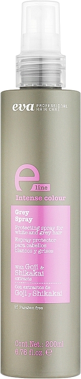 Blonde and Gray Hair Moisturizing and Protective Spray - Eva Professional E-line Grey Spray — photo N1