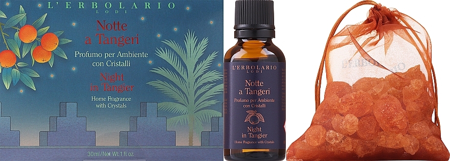 L'Erbolario Notte a Tangeri - Set (home/fragrance/30ml + crystals) — photo N1