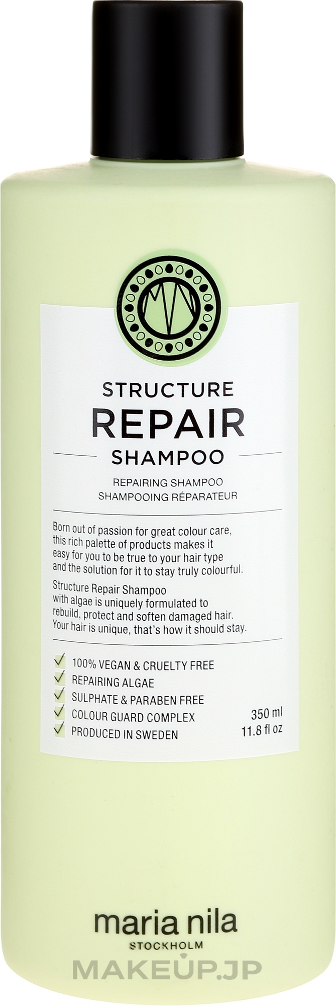 Dry & Damaged Hair Shampoo - Maria Nila Structure Repair Shampoo — photo 350 ml
