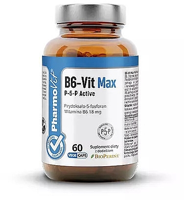 B6-Vit Max Dietary Supplement   - Pharmovit Clean Label B6-Vit Max P-5-P Active — photo N1