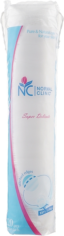 Cotton Pads "Super Delicate", 120 pcs - Normal Clinic — photo N1