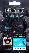 Fragrances, Perfumes, Cosmetics Charcoal Cleansing Mask for Dry Skin - Bielenda Carbo Detox Cleansing Mask Dry and Sensitive Skin