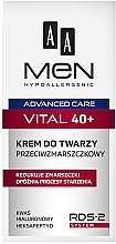 Anti-Wrinkle Face Cream for Men - AA Men Advanced Care Vital 40+ Face Cream Anti-Wrinkle — photo N3