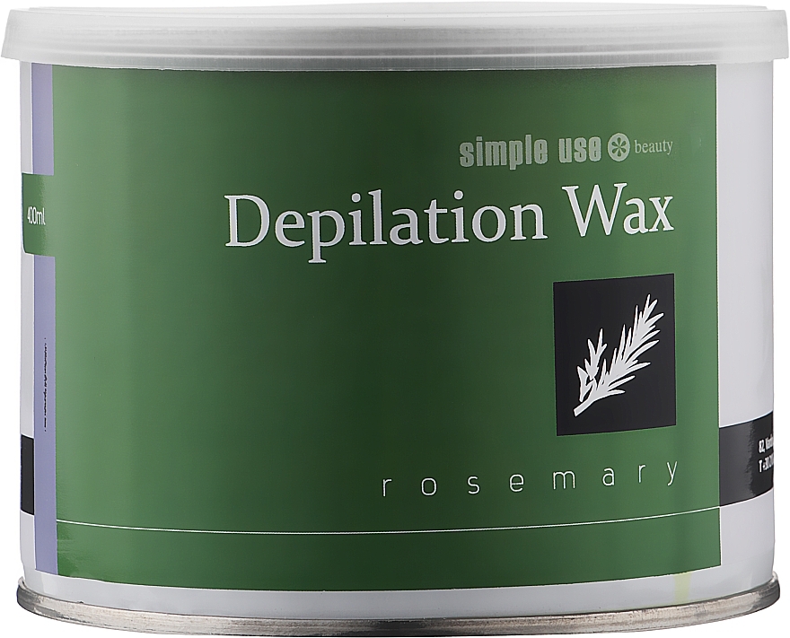 Hot Depilation Wax in Jar 'Rosemary' - Simple Use Beauty Depilation Wax — photo N5