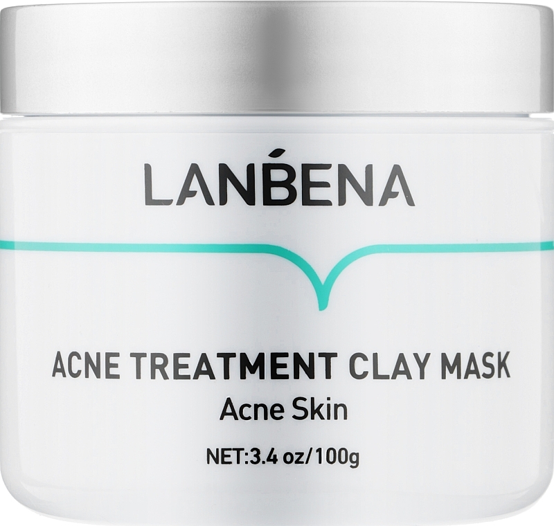 Anti-Acne Clay Face Mask - Lanbena Acne Treatment Clay Mask — photo N2