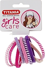 Hair Ties, 9 pcs, multicolor, 4 cm - Titania — photo N3