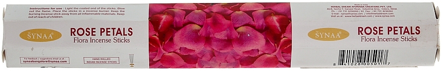 Aroma Sticks Rose Petals - Synaa Flora Incense Sticks Rose Petals — photo N1