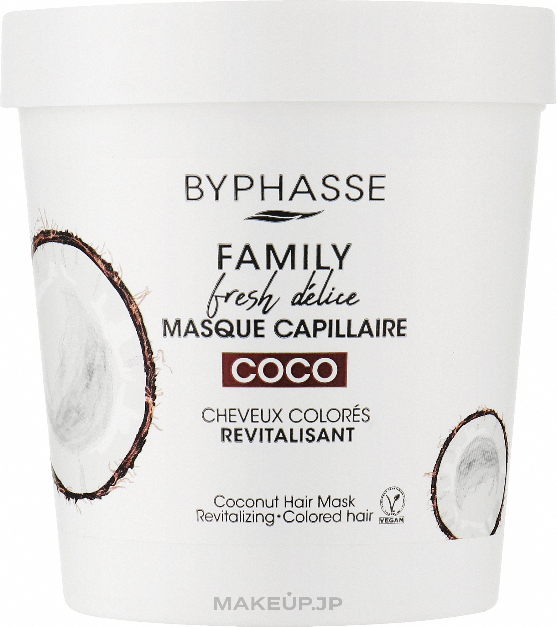 Coconut Mask for Colored Hair - Byphasse Family Fresh Delice Mask — photo 250 ml