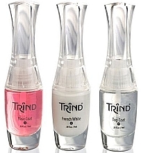 Fragrances, Perfumes, Cosmetics French Manicure Set - Trind French Manicure Set PINK (base/9ml + nail/9ml + car/9ml + stickers/120)