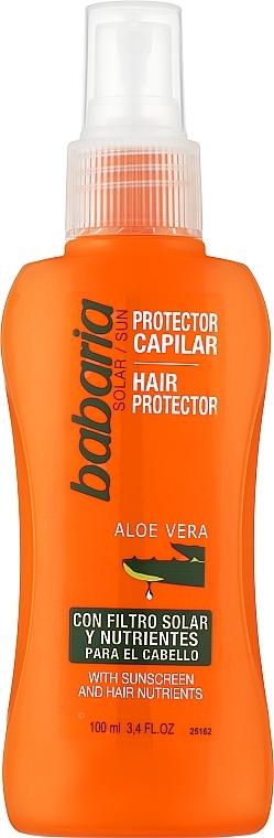Hair Sun Spray - Babaria Sun Hair Protector With Aloe Vera — photo N1