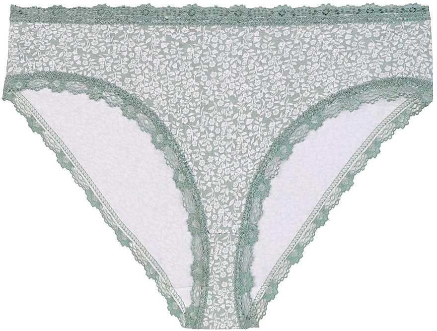 Women Cotton Panties, floral pattern with lace, 3 pcs. - Moraj — photo N4